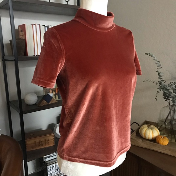 MADEWELL Velvet Mockneck Tee Sz XS - Picture 6 of 8